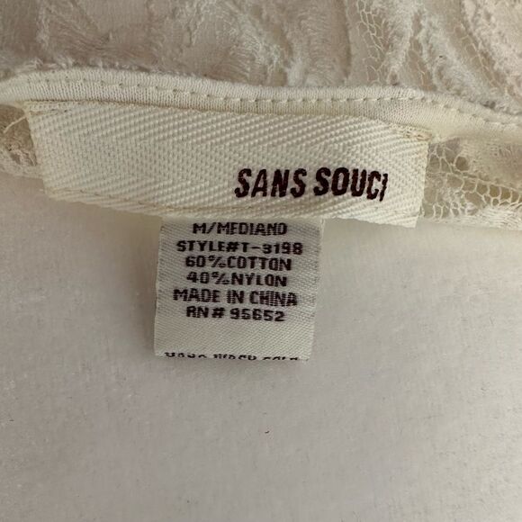 Sheer lace button down - Picture 5 of 5